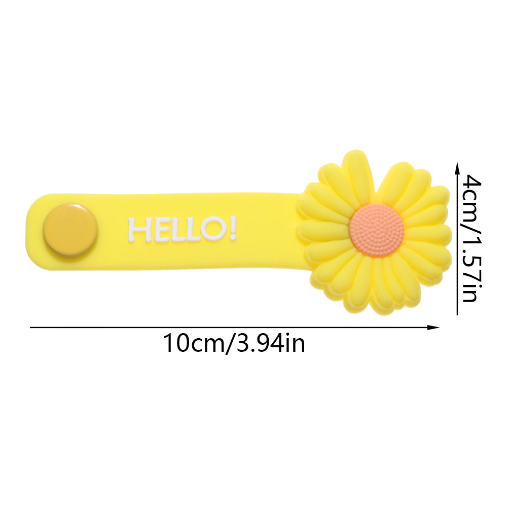 3Pcs Cartoon Data Cable Storage Buckle