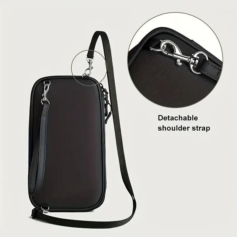 Waterproof Travel Passport Wallet With Adjustable Strap