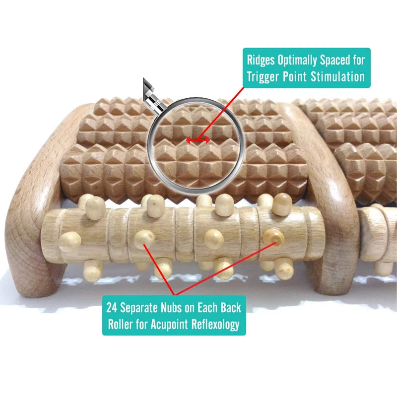Wooden Foot Massager