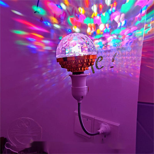 2 in 1 Colourful Rotating Disco Ball Light + Speaker