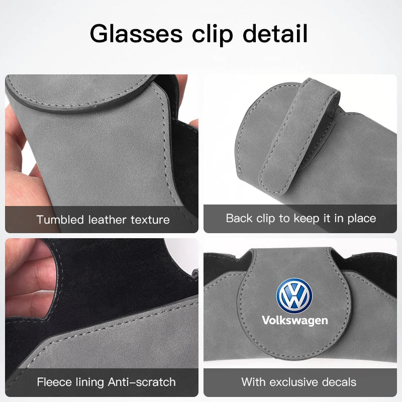 Multifunction Car Sunglasses Storage Box Case